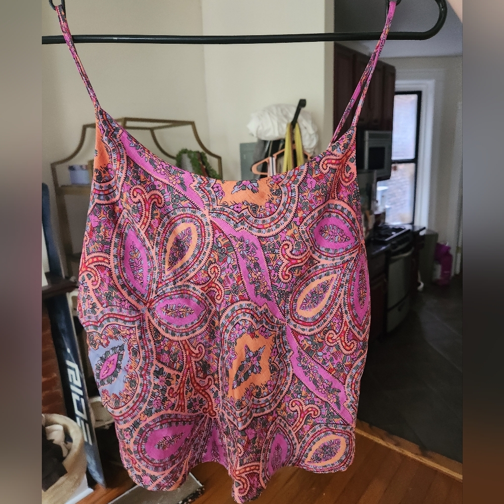 Tigerlily Paisley "Juliette" Tie-back Top